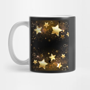 Background with golden stars Mug